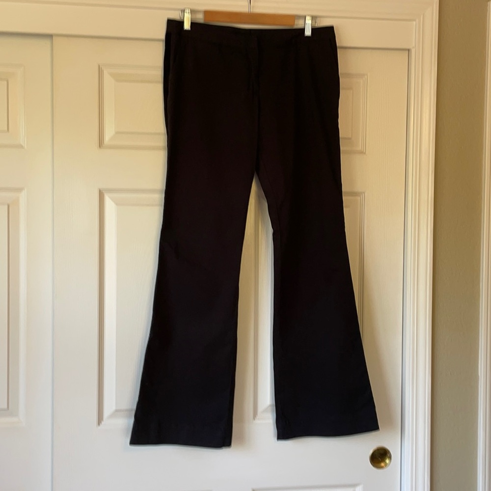Black pants with a velvet tuxedo stripe